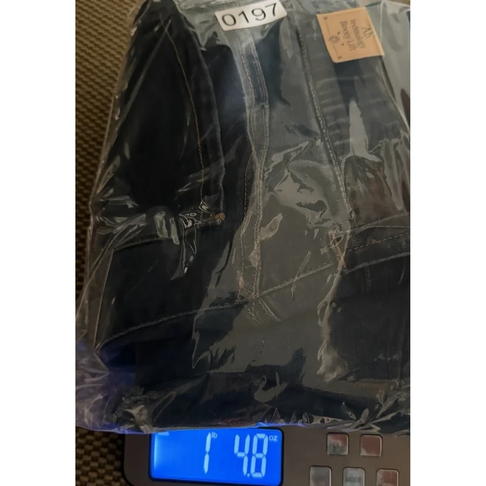 Democracy Ab solution Bootcut Jeans Blue Medium Wash Distressed Size 12
